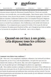 Article de Press Madame Figaro 2015 Christelle Graillot